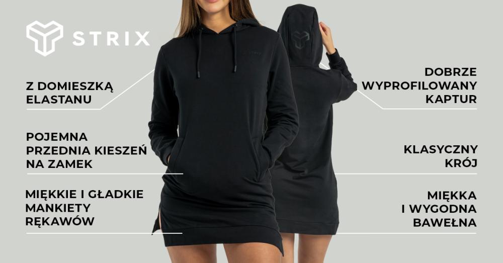 Damska bluza ALPHA Longline Hoodie Amethyst - STRIX