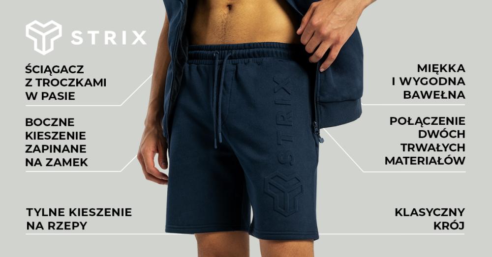 Embossed Shorts Midnight Blue - STRIX