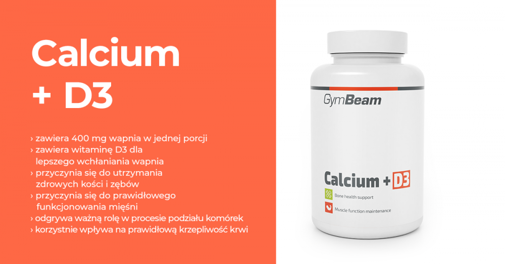 Calcium + Vitamin D3 - GymBeam