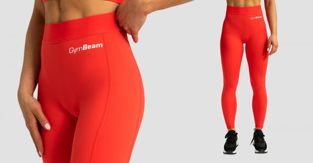 Damskie legginsy Limitless Hot Red - GymBeam