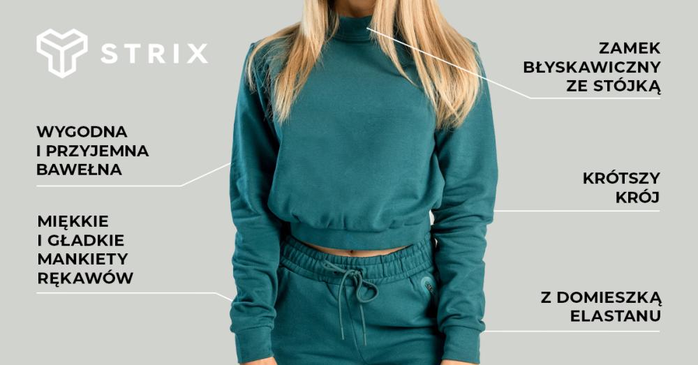 Women’s Essential High-Neck Jumper Deep Teal - STRIX