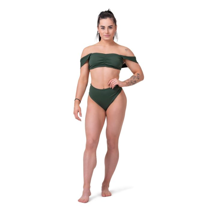 Miami Retro Bikini górna część Green - NEBBIA